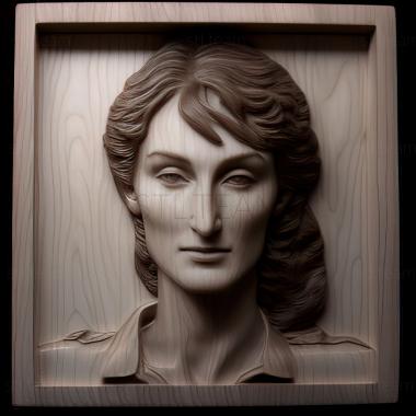 3D model Karen Silkwood Silkwood Meryl Streep (STL)